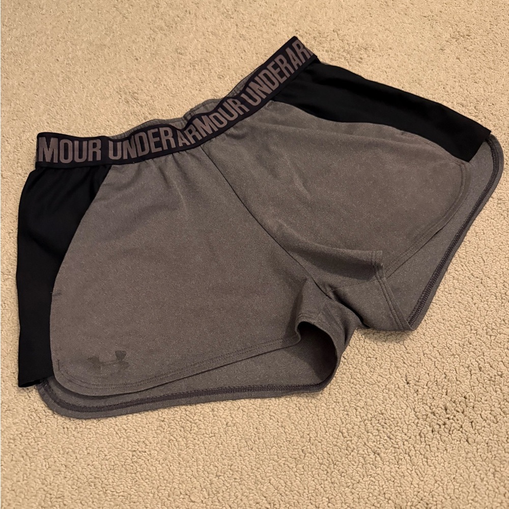 Under Armour Charcoal and Black Performance Shorts